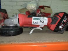 MILWAUKEE HD18AG115-0 18V LI-ION REDLITHIUM 4½" CORDLESS ANGLE GRINDER - BARE UNCHECKED/UNTESTED