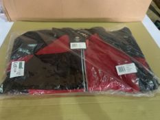 4 X BRAND NEW DICKIES TWO TONE RED/BLACK SOFTSHELL JACKETS SIZE LARGE R15 L