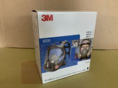 4 X BRAND NEW 3M 6800M RESPIRATOR W/O FILTER SIZE MEDIUM R15