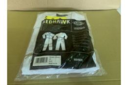 9 X BRAND NEW DICKIES REDHAWK WHITE COVERALLS (SIZES MAY VARY) R15 P