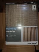 18 X BRAND NEW GOODHOME MANDLAY CURTAINS 127 X 117CM R9