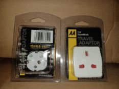 50 X BRAND NEW AA TRAVEL ADAPTORS R19