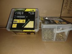 19 X BRAND NEW TURBODRIVE PACKS OF 400 ASSORTED SCREWS R19