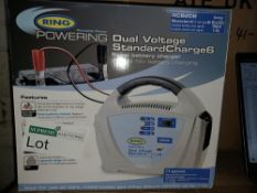 BRAND NEW RING PORTABLE POWER DUAL VOLTAGE CHARGER, 6AMP - U2