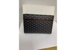 BRAND NEW ALFRED DUNHILL Gt Et Lugg Canvas Bus Card Cas, GREY (711) RRP £190 -1