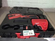 MILWAUKEE C12PC-201C 12V 2.0AH LI-ION REDLITHIUM CORDLESS PIPE CUTTER COMES WITH CHARGER AND CARRY