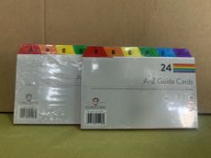 120 X PACKS OF OF CONCORD A-Z GUIDE CARDS R15