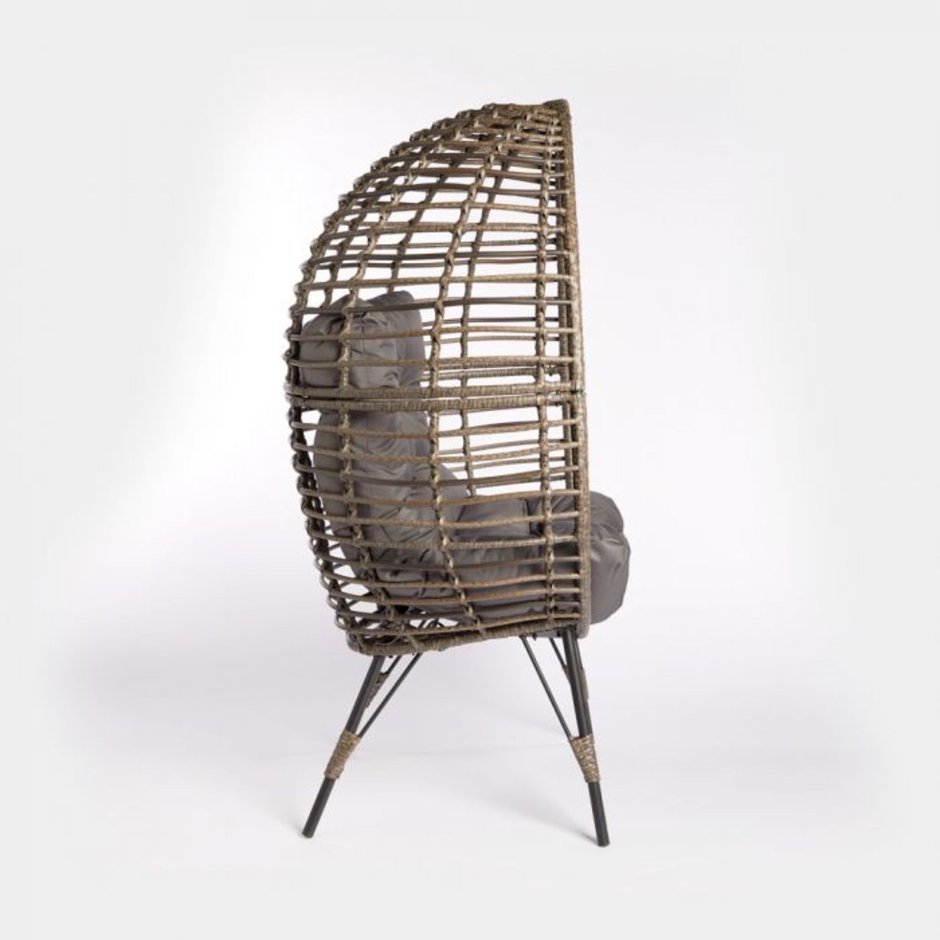 Freestanding Rattan Egg Chair. RRP £549.99. Get cosy on this rattan cocoon chair. 250515. ( - Image 2 of 2