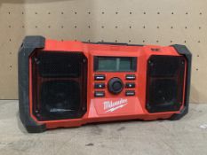 MILWAUKEE M18 JSRDAB+-0 230V OR 18V DAB+ / FM SITE RADIO (UNCHECKED UNTESTED)