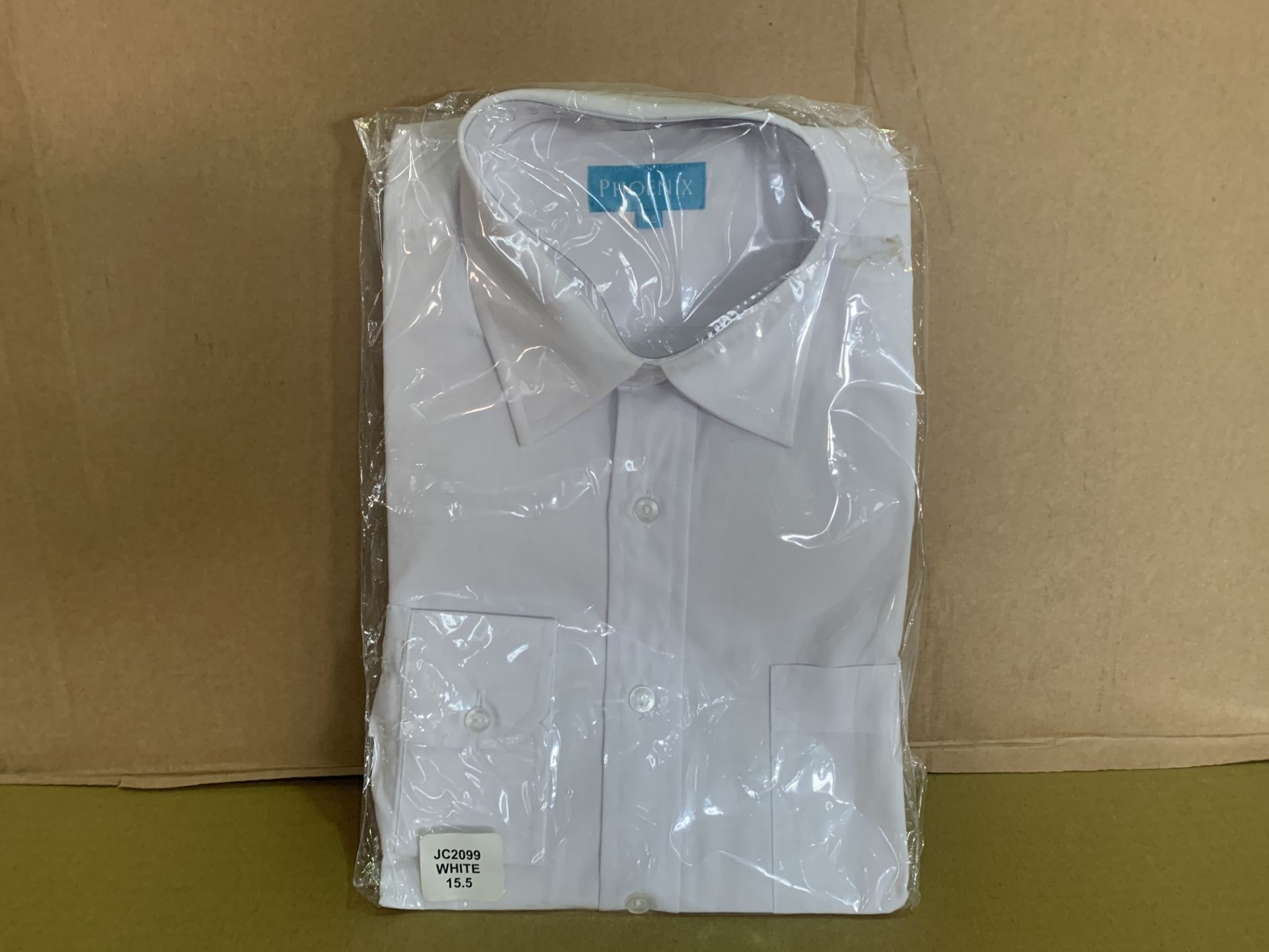 33 X BRAND NEW PHOENIX WHITE SHIRTS IN VARIOUS SIZES R15