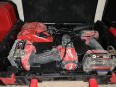 MILWAUKEE M18 FPP2A2-502X FUEL 18V 5.0AH LI-ION REDLITHIUM BRUSHLESS CORDLESS TWIN PACK COMES WITH 2