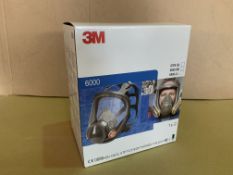 4 X BRAND NEW 3M 6800M RESPIRATOR W/O FILTER SIZE MEDIUM R15