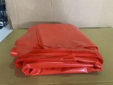 700 X BRAND NEW RED SACKS IN 7 BOXES