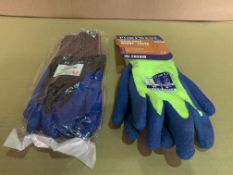 60 X BRAND NEW PAIRS OF ASSORTED WORK GLOVES IN VARIOUS STYLES AND SIZES R15