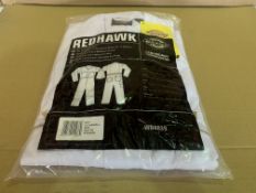 9 X BRAND NEW DICKIES REDHAWK WHITE COVERALLS (SIZES MAY VARY) R15 P