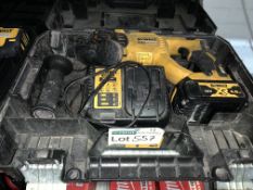 DEWALT DCH033 3KG 18V 4.0AH LI-ION XR BRUSHLESS CORDLESS SDS PLUS DRILL COMES WITH 1 BATTERY, 1