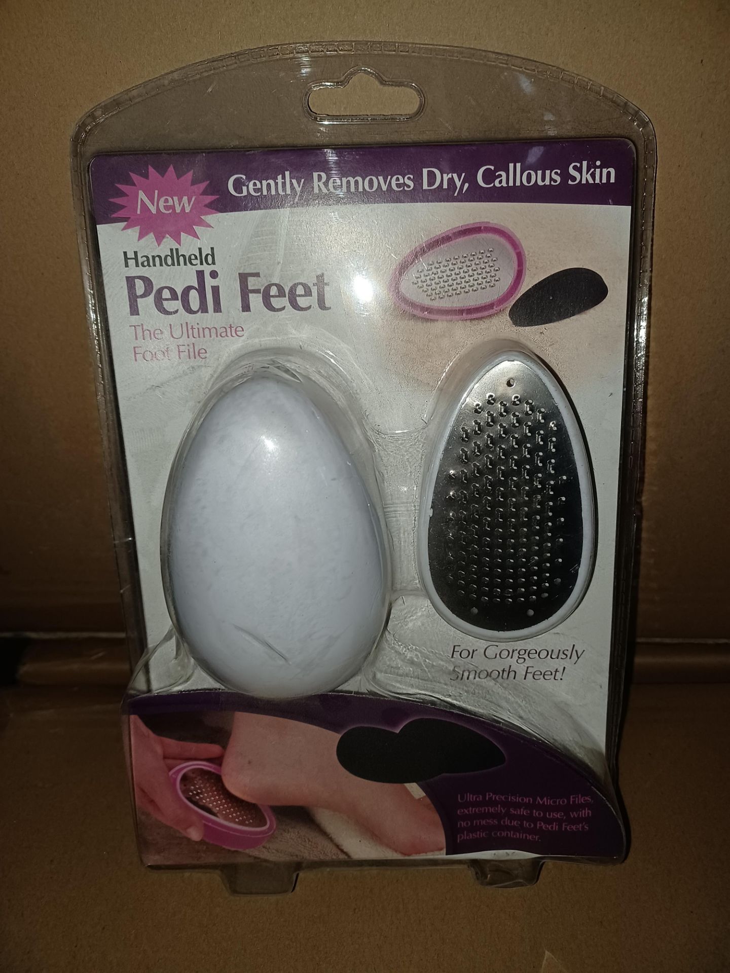 48 X BRAND NEW HANDHELD PEDI FEET THE ULTIMATE FOOT FILE R19