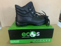 10 X BRAND NEW ECOS ULTRA LIGHTWEIGHT SAFETY BOOTS SIZE 6 R15 P