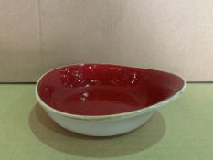 4 X BRAND NEW PACKS OF 12 STEELITE PERFORMANCE CRAFT RED BOWL 15.5CM RRP £144 PER PACK R15