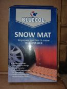 66 X BLUECOL SNOW MATS HEAVY DUTY DESIGN FOLDS EASILY FOR STORAGE - U2