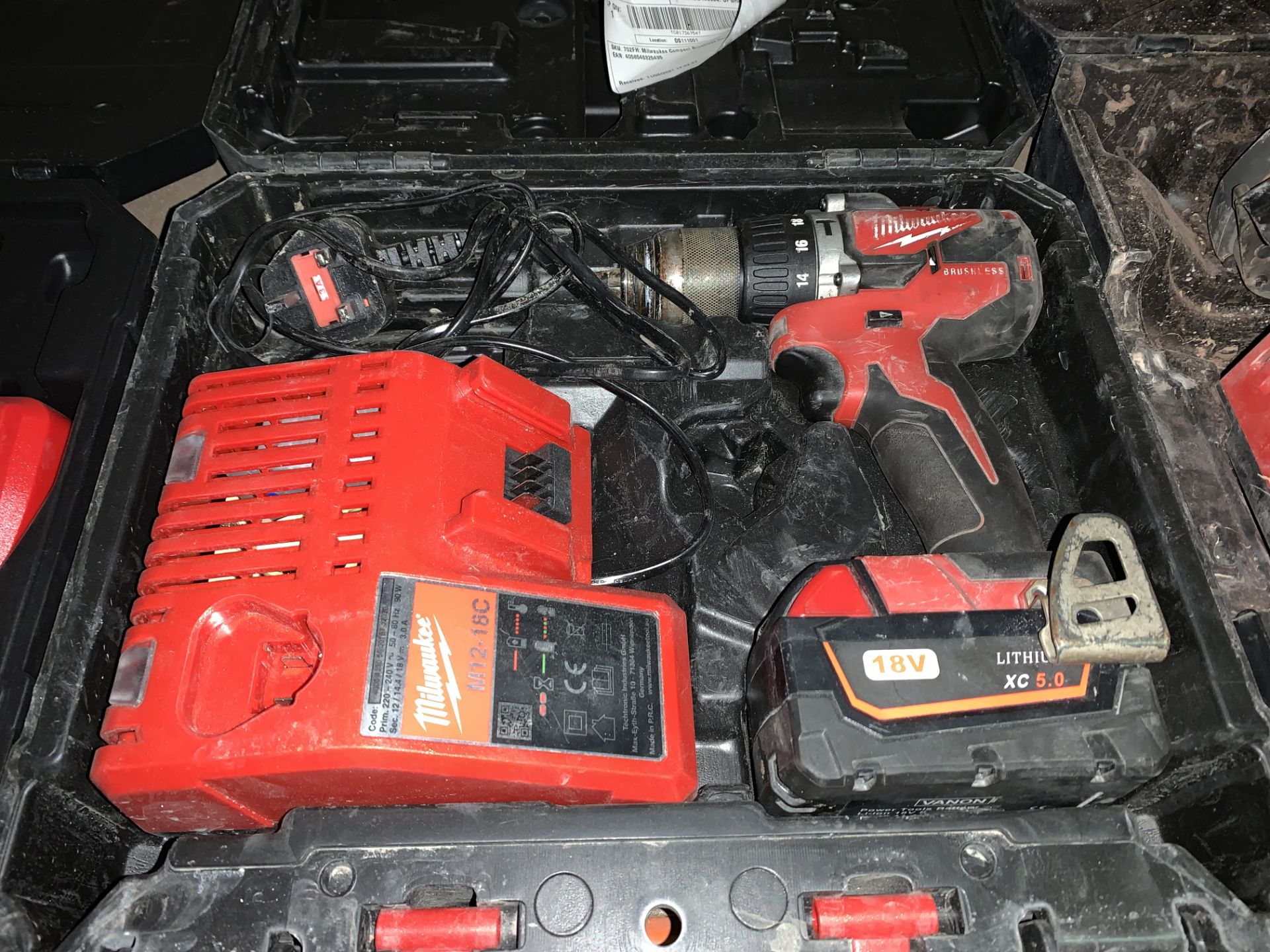MILWAUKEE M18 CBLPD-402C 18V 4.0AH LI-ION REDLITHIUM BRUSHLESS CORDLESS COMBI DRILL COMES WITH 1