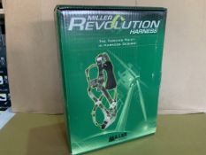 BRAND NEW MILLER BY HONEYWELL R2 REVOLUTION CONSTRUCTION 2 POINT COMFORT DURAFLEX SIZE S/M RRP £