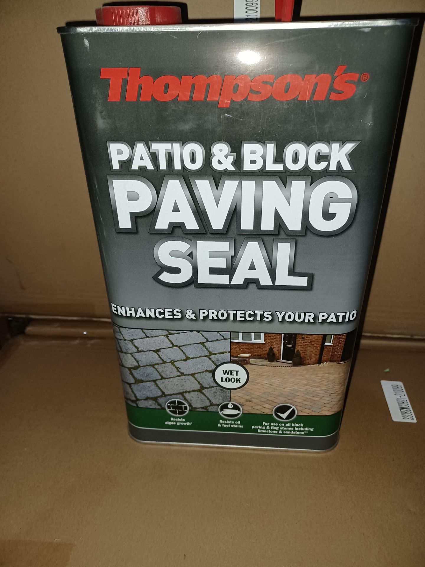 6 X BRAND NEW 5LITRE THOMPSONS PATIO AND BLOCK PAVING SEAL R19