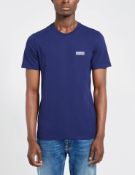 BRAND NEW BARBOUR INTL SMALL LOGO TEE NEEL BLUE SIZE XL RRP £40 - 1