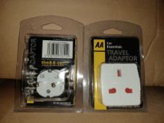 50 X BRAND NEW AA TRAVEL ADAPTORS R19