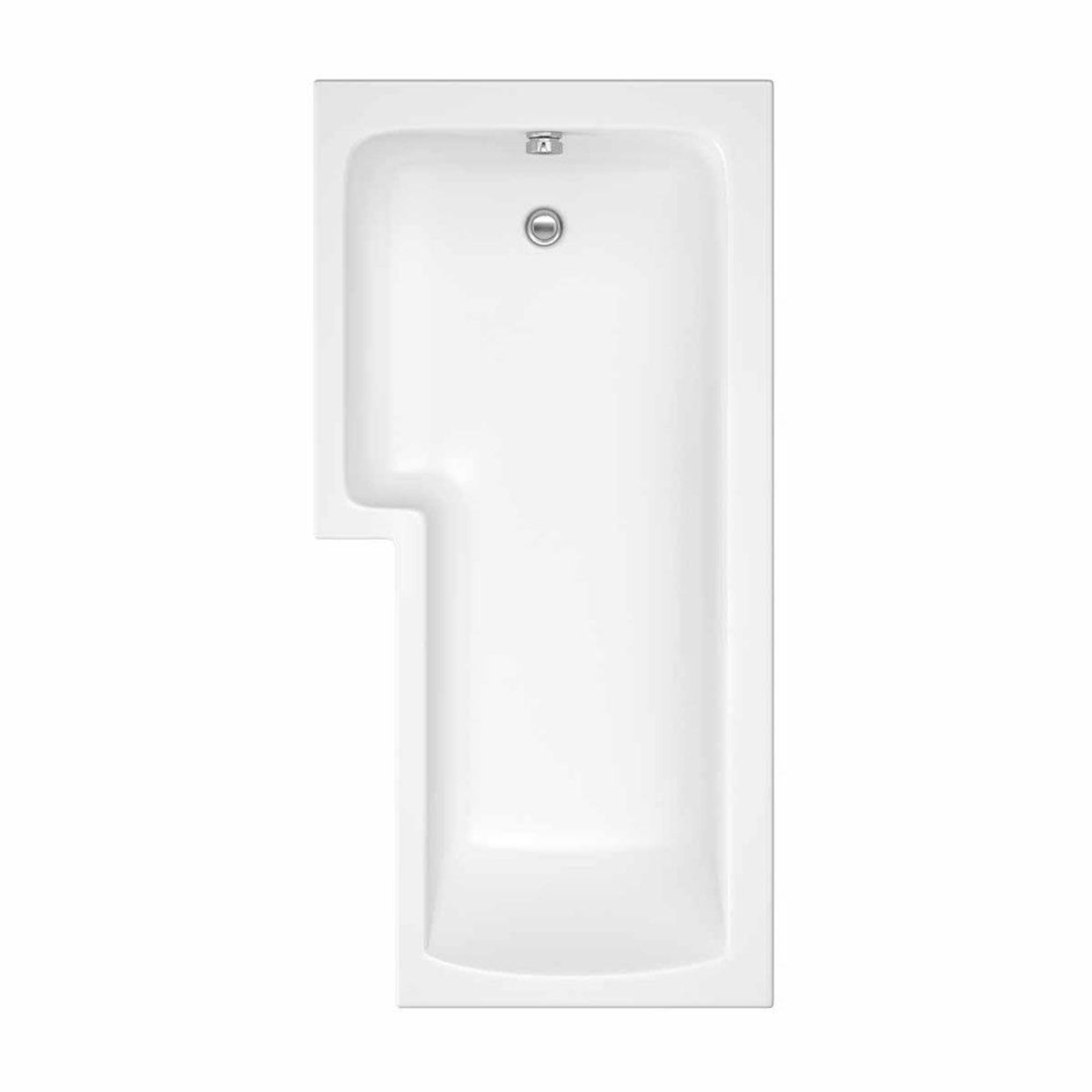 (SUPRM101) New Solarna 1700mm x 850mm L Shaped Shower Bath - Left Hand. RRP £389.76. Dimensions: - Image 2 of 2