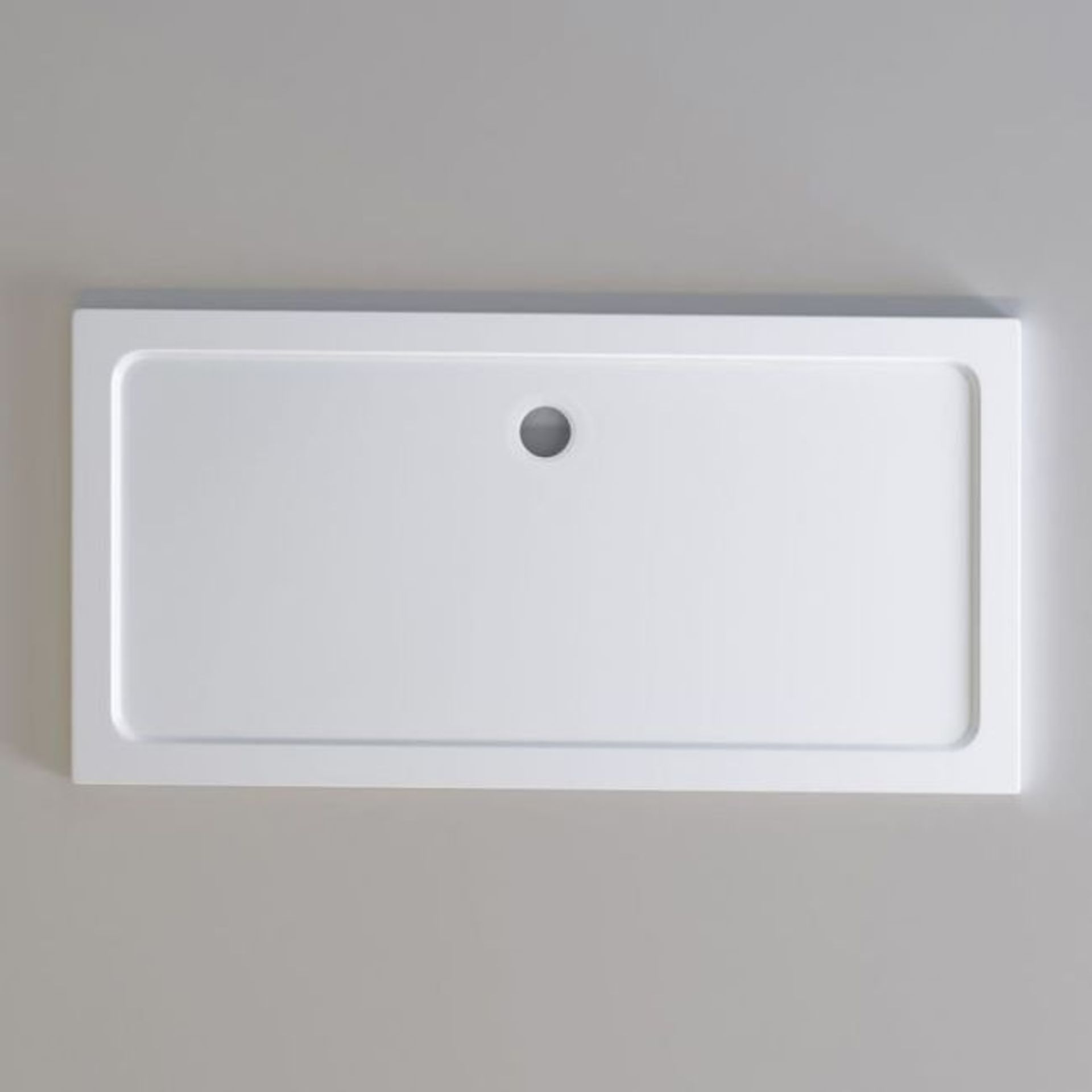 (SUPRM206) NEW 1600x800mm Rectangular Ultraslim Stone Shower Tray RRP £449.99 Low profile ultra slim