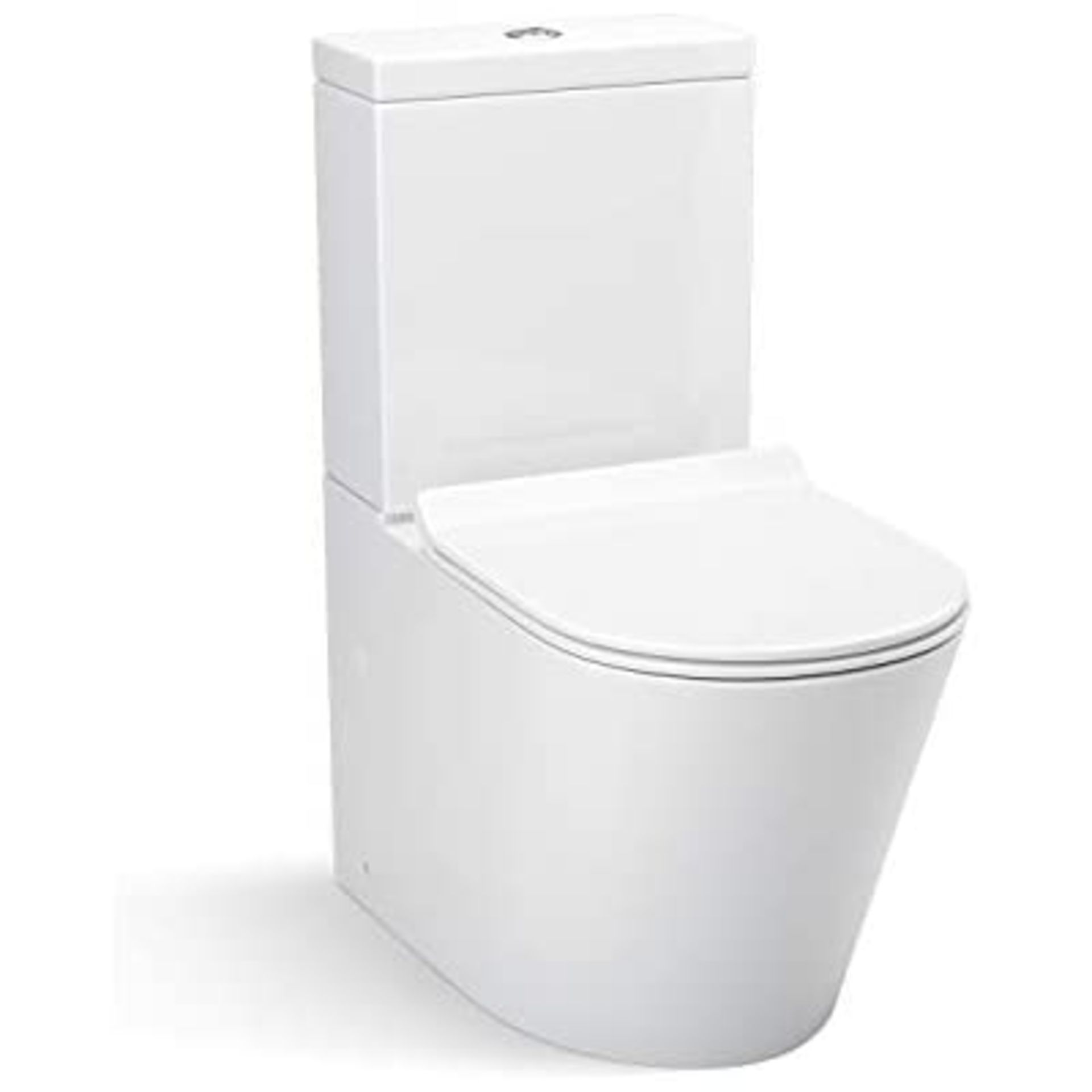 New Lyon II Close Coupled Toilet & Cistern Inc Luxury Slim Seat. RRP £599.99.Lyon Is A Gorgeous,