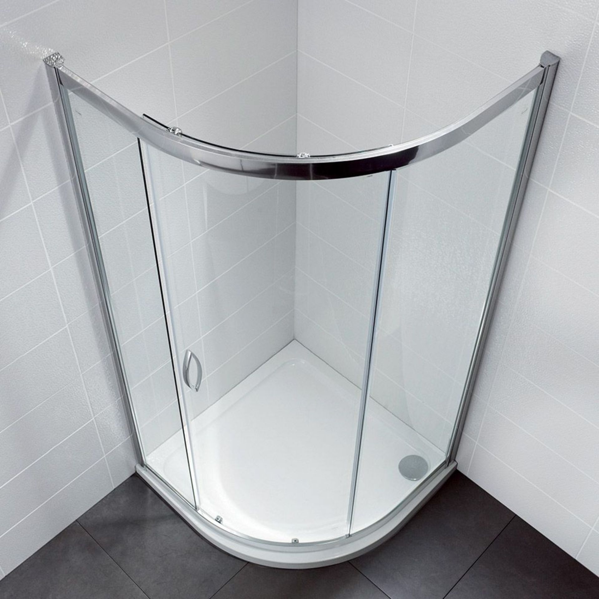(SUP19) New 900x900mm 1 Door Quadrant Shower Enclosure. RRP £398.29.Constructed Of 6mm Lightweight - Image 2 of 2