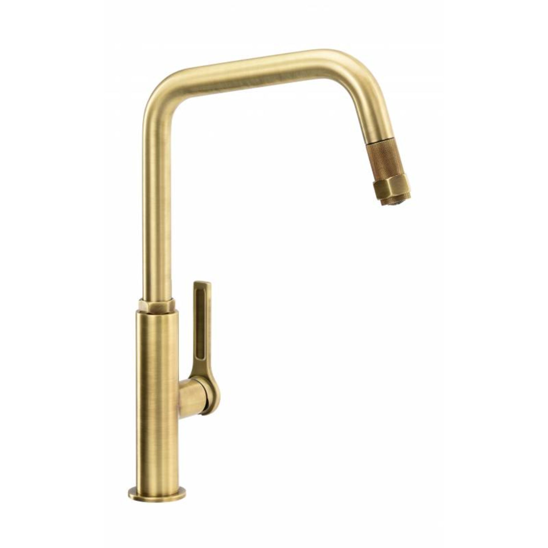 (SUPRM213) NEW Hex Single Lever Pull Out in Antique Brass. RRP £434.00. The Hex range is designed to