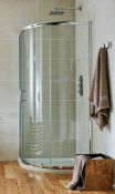 (SUPRM220) NEW 900x900mm 1 Door Quadrant Shower Enclosure. RRP £398.29.Constructed Of 6mm