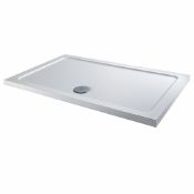 (SUP31) New 1700x800mm Rectangular Ultra Slim Stone Shower Tray.Low profile ultra slim design Gel