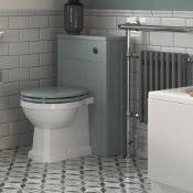 (SUPRM230) NEW Lucia Sea Green WC Unit 510mm. Dimensions: H 852 x W 508 x D 213mm