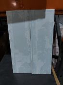 NEW PACKAGED 11.4m2 OF JOHNSON TILES AURA SKY BLUE GLAZED WALL TILES. 100x300MM