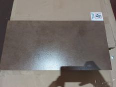 NEW PACKAGED 10.8m2 OF VEINSTONE BROWN MATT 300x600MM WALL AND FLOOR TILES.