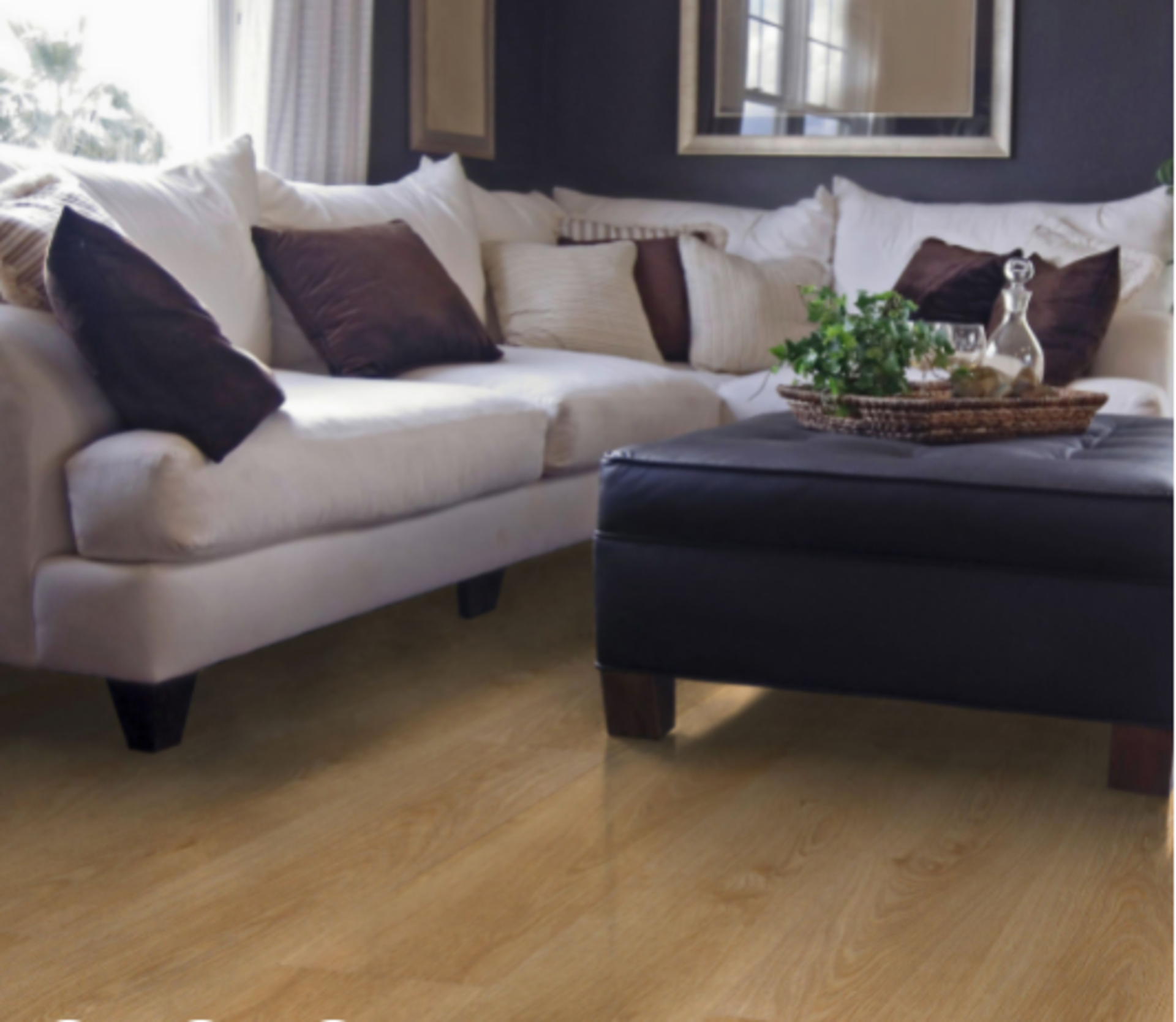 NEW PACKAGED 12.5m2 OF OVERTURE MILANO OAK EFFECT LAMINATE FLOORING. 12MM THICK. DROP LOCK CLICK