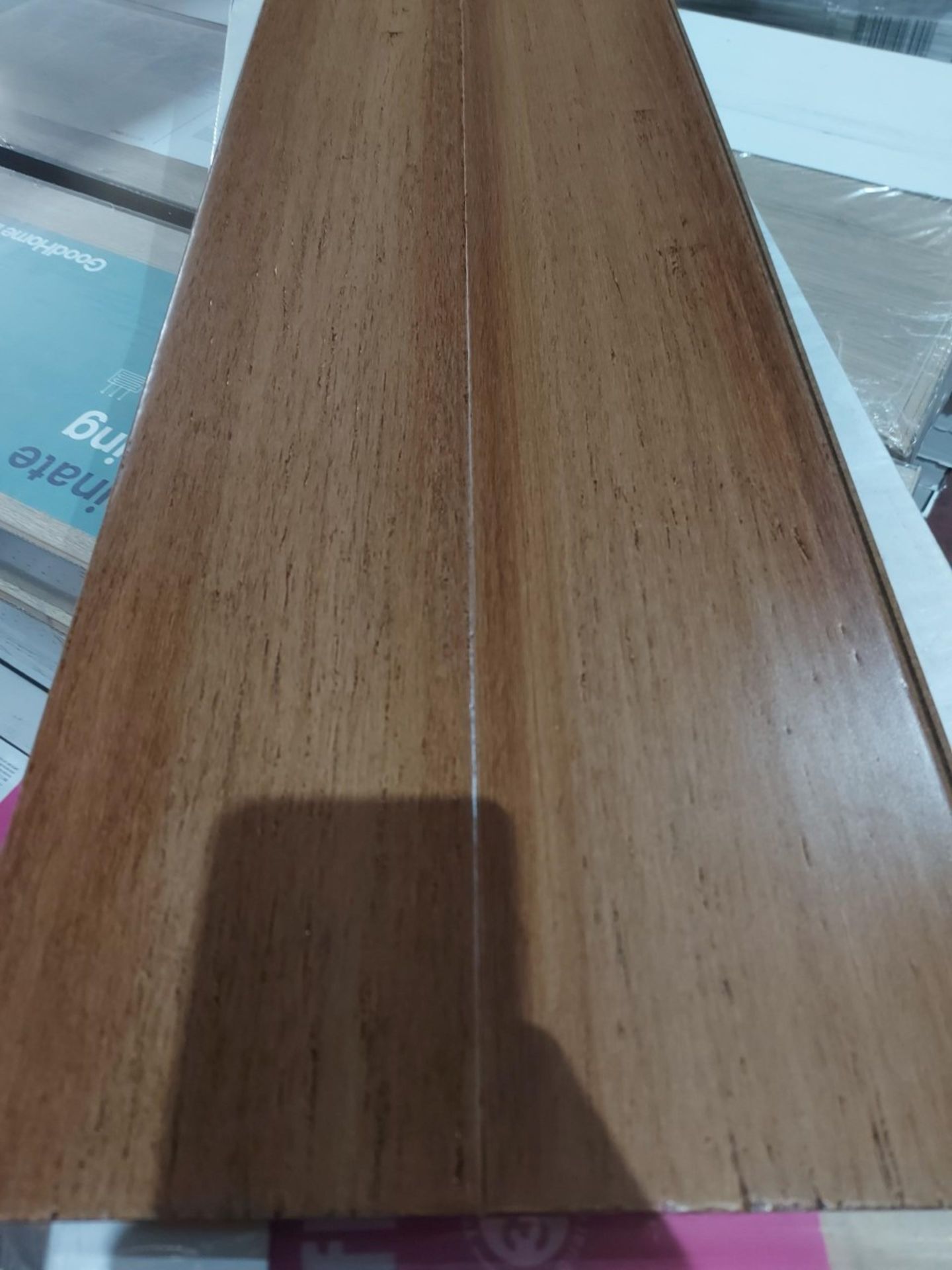 NEW PACKAGED 5.01m2 OF PATTAYA BAMBOO TOP LAYER FLOORING. VARNISHED. SUITABLE FOR UNDERFLOOR - Image 2 of 4