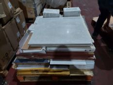 PALLET OF ASSORTED WALL AND FLOOR TILES FROM PORCELANOSA ETC. ORIGINAL PALLET RRP CIRCA £2,500