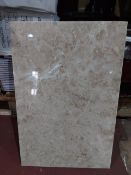 NEW PACKAGED 2.1m2 OF NATUAL STOCK WALL AND FLOOR TILES. 305x457mm EACH.