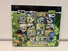 24 X BRAND NEW CARTOON NETWORK BEN TEN STICKER BOXES