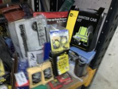 MIXED LOT INCLUDING WINTER CAR KIT, INVERTER, SUN SHADES ETC