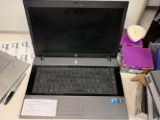 HP 6320 LAPTOP, 320GB HARD DRIVE ( DATA WIPED ) WITH CHARGER (20)