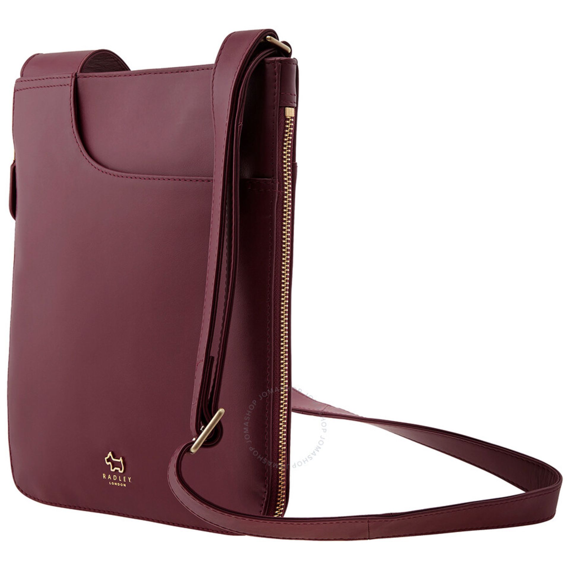 BRAND NEW RADLEY M Zip Around Xbody Pocket, MERLOT (2079) RRP £120 P3-17