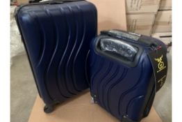 2 X BRAND NEW NAVY 2 PIECE PRETA LUGGAGE SETS S1