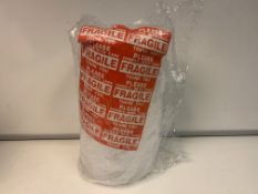 30 ROLLS OF OFFICETECTURE 300MMx11M BUBBLE WRAP EACH INCLUDES 10 X FRAGILE STICKERS (ROW3)