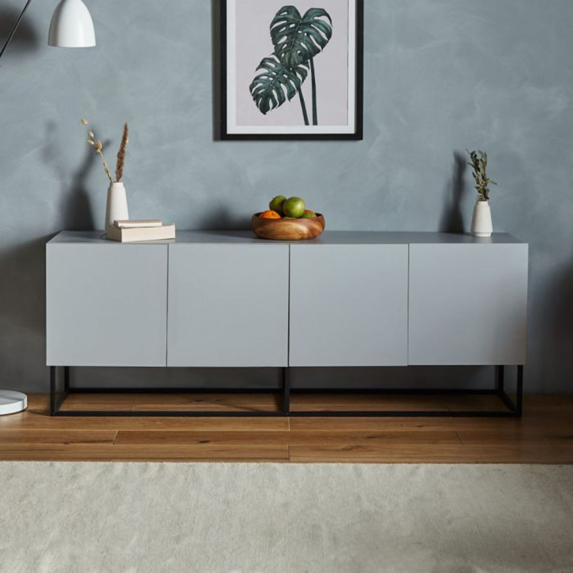 Aslo Grey TV Unit. If minimalism is your thing, this is the piece for you. (REF0207) In a sleek grey - Image 2 of 2
